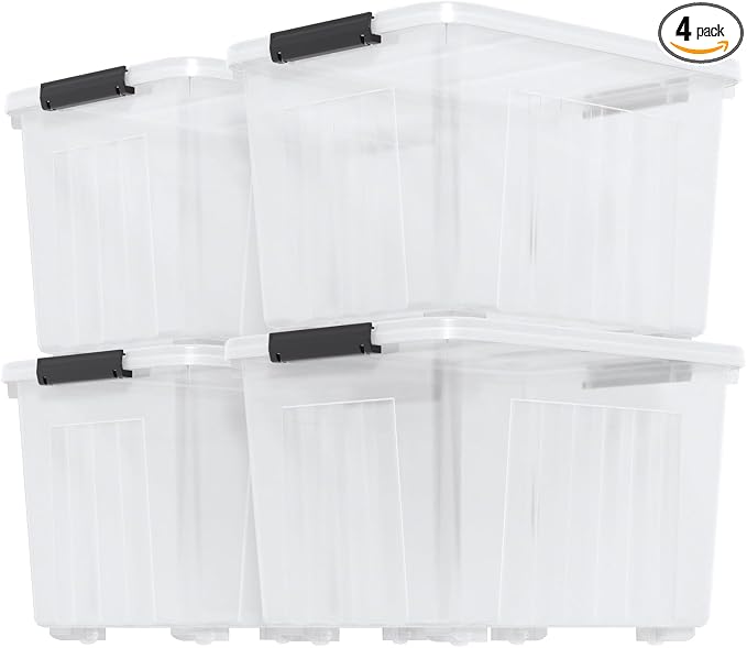 Zopnny 70 Qt Large Plastic Storage Box by Zopnny