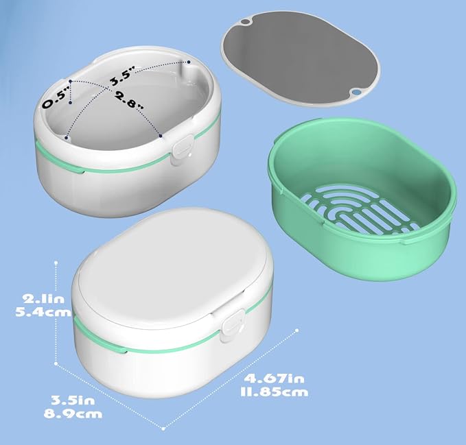 MURRI&MURRDI Retainer Case, Denture Bath Box - Image 2