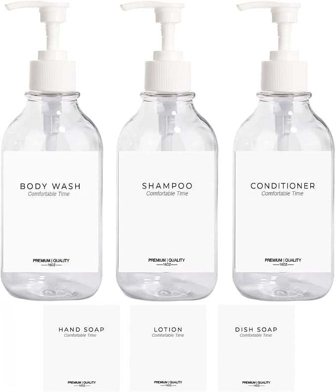 3 Pack of Shampoo and Conditioner Bottles by Gails+Willing