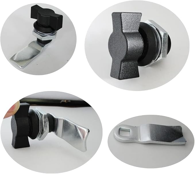 WJSKDQ 4pcs Thumb Operated Offset Cam Lock Thumb Cam Lock - Image 4