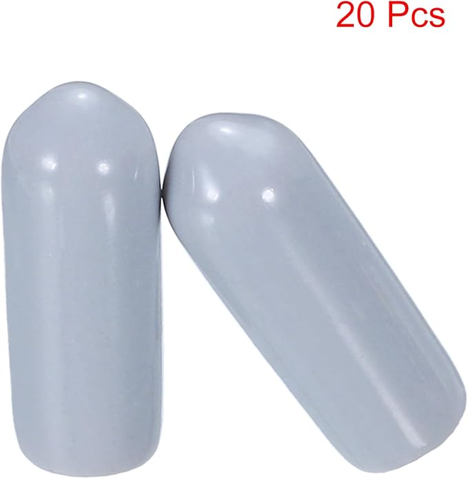 uxcell 20pcs Rubber End Caps 5mm ID Vinyl PVC Round Tube Bolt Cap Cover Screw - Image 2