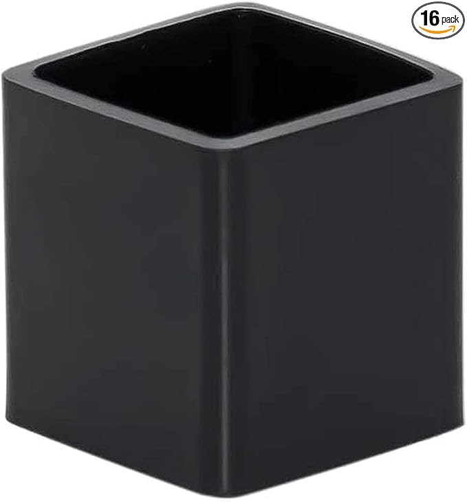 Still Awake 16 Pcs Black Square Anti-Slip Rubber Leg Tips Chair Leg Caps by Unknown