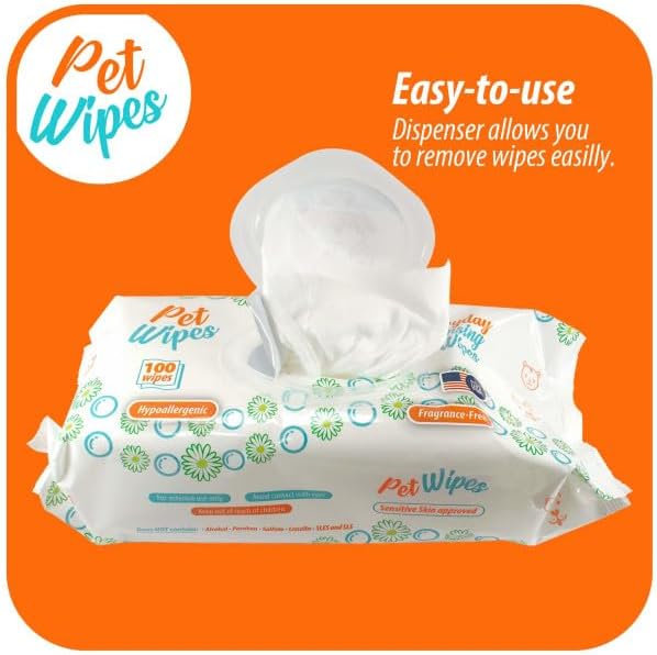 Txakur pet Wipes for Dogs and Cats Hypoallergenic Natural Products for - Image 3