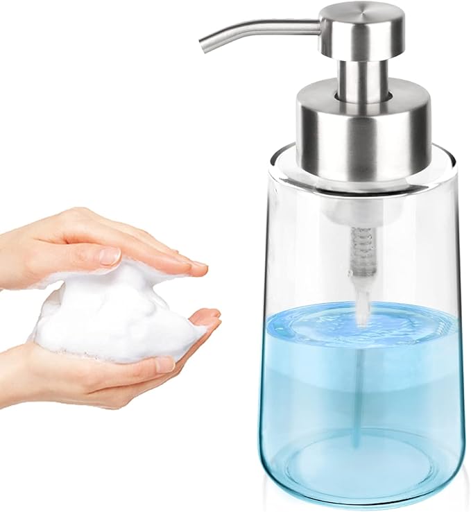 Thick Glass Soap Dispenser by GLUBEE