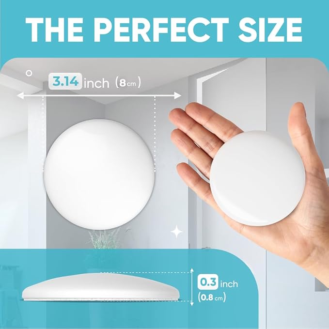 Strongest Home Wall & Door Handle Stopper 3.15" Set 5 Pieces of White Rubber - Image 3