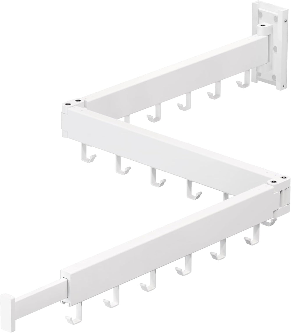 ZdwCyl Clothes Drying Rack,Laundry Space Saver Wall Mounted,Retractable,Colla...