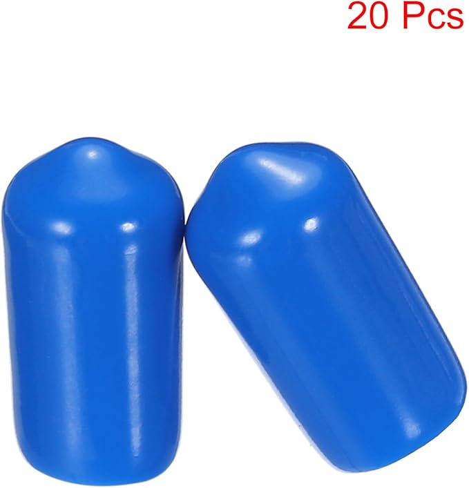uxcell 20pcs Rubber End Caps 7.5mm ID Vinyl PVC Round Tube Bolt Cap Cover Screw - Image 2