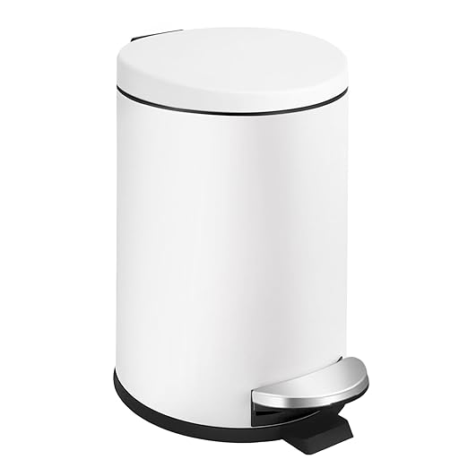 TIPGO Small Trash Can with Lid Soft Close, 4.5 Liters / 1.2 Gallon Bathroom by TIPGO