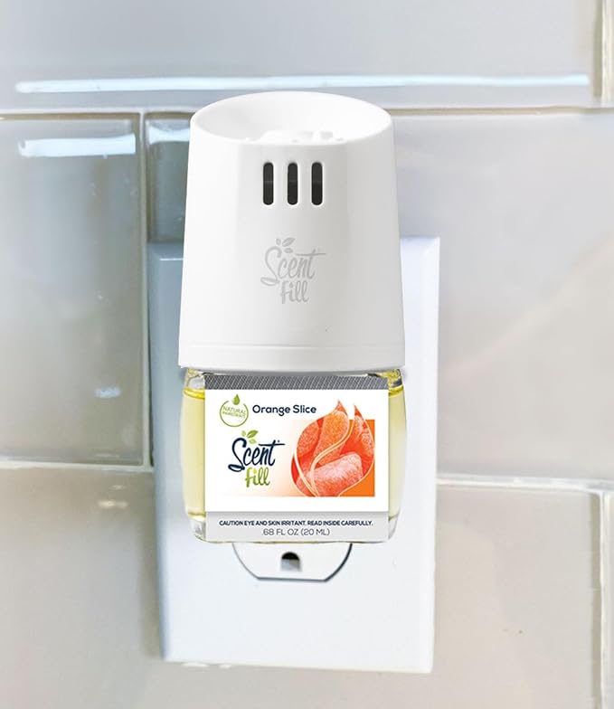 Scent Fill Orange Slice Plug in Air Freshener, Scented Oil Refills, 2 Refills + - Image 3