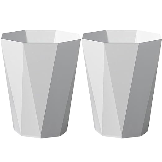 Trash Can Plastic Waste Basket 2.6 Gallon Garbage Can by FocusesonthehomeFurnishing