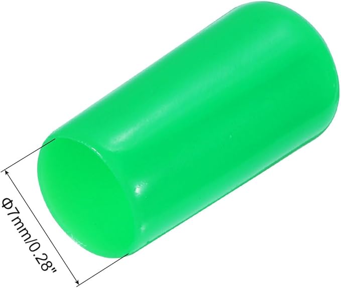 uxcell 20pcs Rubber End Caps 7mm ID Vinyl PVC Round Tube Bolt Cap Cover Screw - Image 3