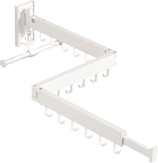 Wall Mounted Clothes Hanger Rack, Clothes Drying Rack, Laundry Drying Rack by BOQORAD