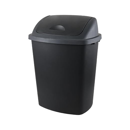 18 Gallon /70 L Swing Lid Large Garbage Bins, Commercial Grade Plastic Trash - Image 7