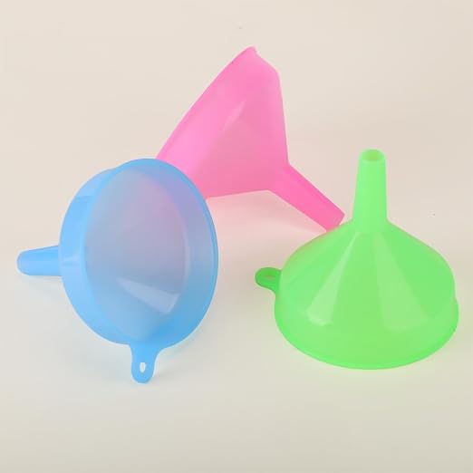 Honeydak 18 Pieces Multi-Purpose Plastic Funnels 4.7 Inch Wide Mouth Funnels - Image 3