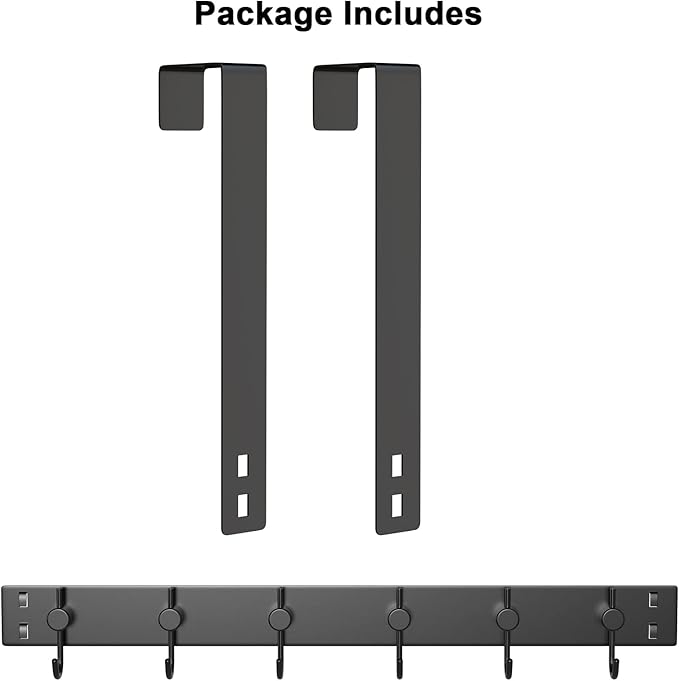 VAEHOLD Over The Door Hooks for Hanging Clothes, Heavy-Duty Door Hooks - Image 7