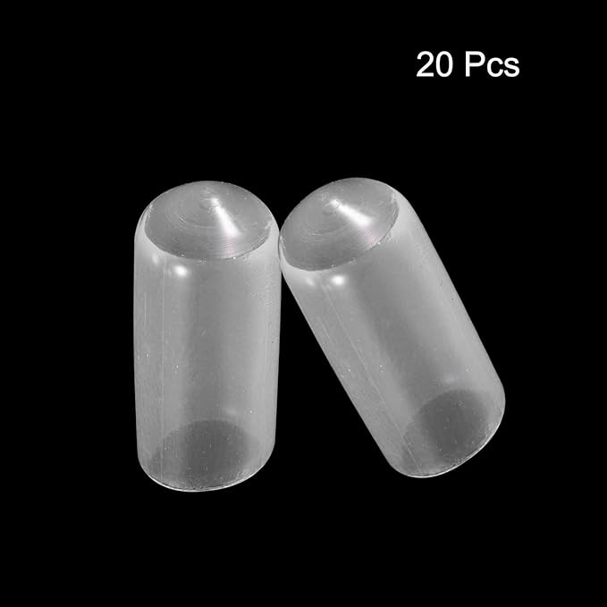 uxcell 20pcs Rubber End Caps 7mm ID Vinyl PVC Round Tube Bolt Cap Cover Screw - Image 2