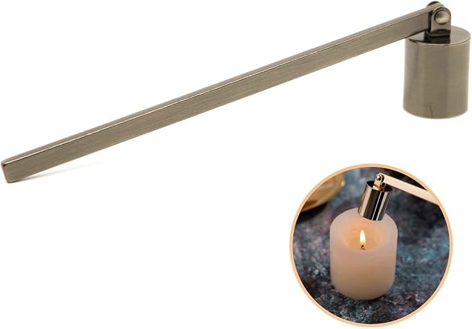 AIM & GGKK Candle Snuffer Antique Brass Candle Extinguisher Accessory by AIMGGKK