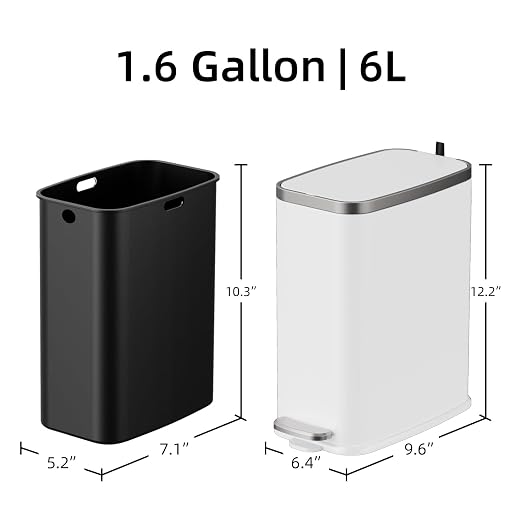 Stainless Steel Bathroom Trash Can - Image 8