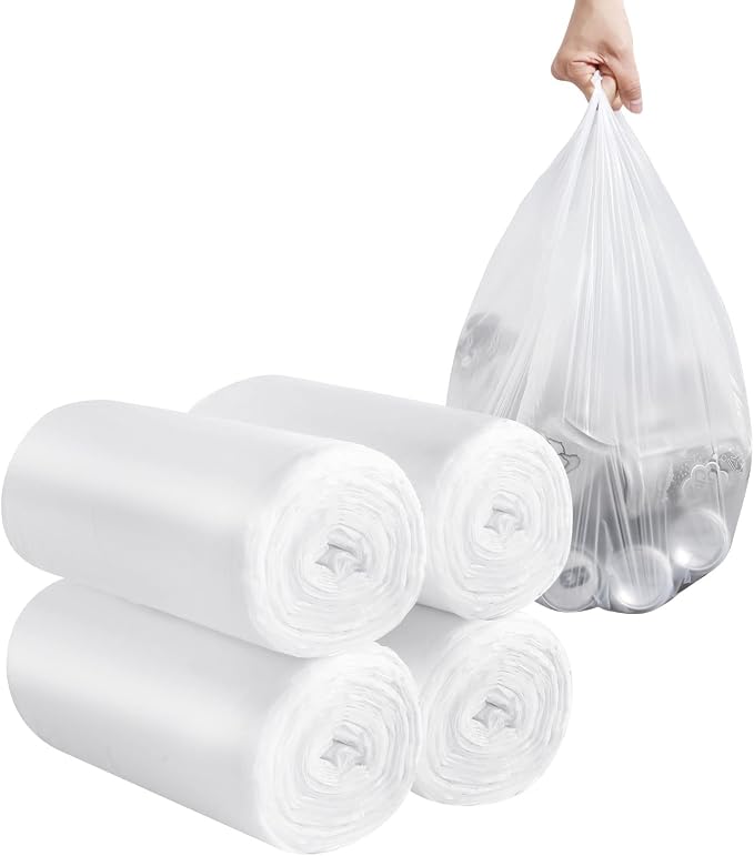 2-4 Gallon Portable Trash Bags, Bedroom Trash Can, Strong Trash Bags（White） by Yourlifelittleassistant