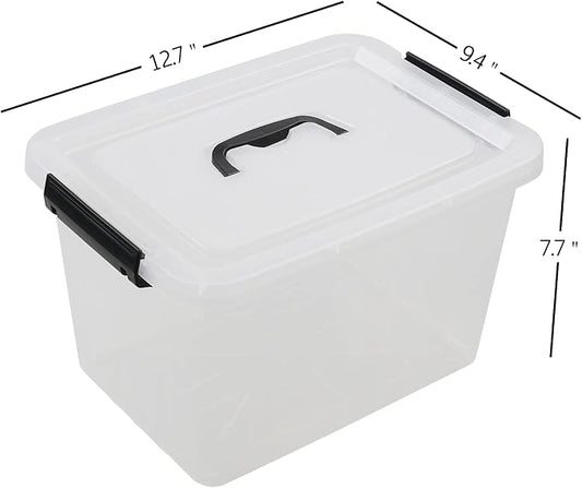 Zopnny 12 Quart Storage Latch Bins - Image 2
