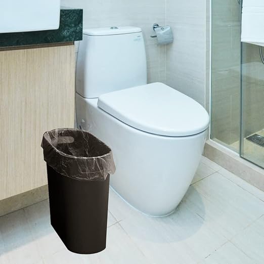Small Trash Can Plastic Bathroom Wastebasket 3.2 Gallon Slim Garbage Container - Image 3