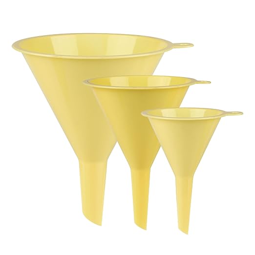 Plastic Kitchen Funnel Set of 3, Round Kitchen Funnels by Unknown