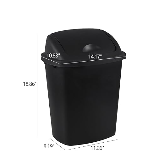 4-Pack 6 Gollons Garbage Bin - Image 4