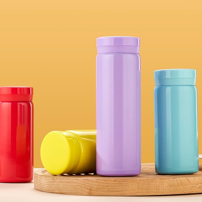 10oz Mini Water Bottle Stainless Steel Thermos Small Flask - Image 6