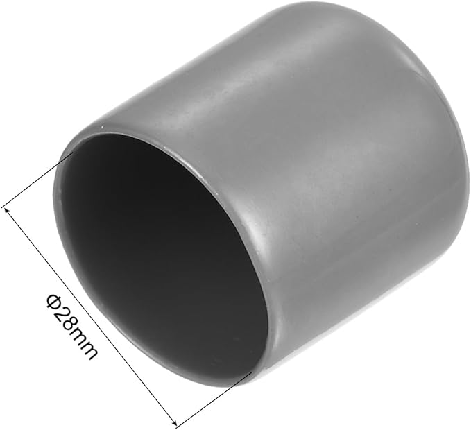 uxcell 20pcs Rubber End Caps Protective Caps 28mm ID Vinyl PVC Round Tube Bolt - Image 3