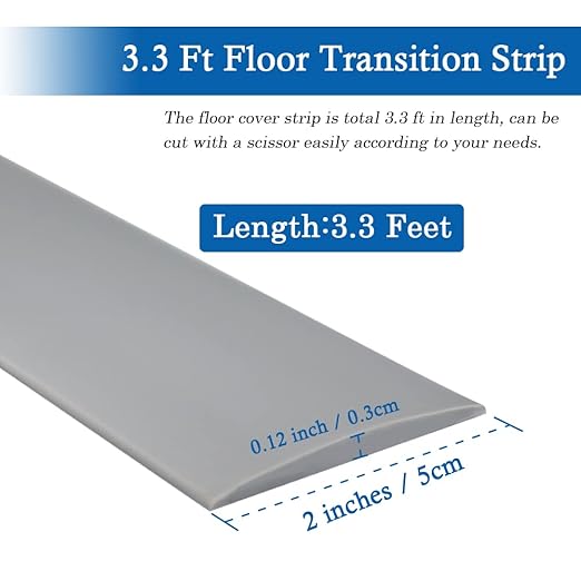Floor Transition Strip Self Adhesive Floor Cover Strips Laminate 2" Wide Vinyl - Image 6