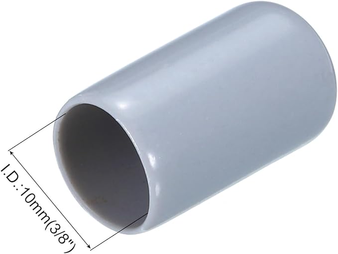 uxcell 20pcs Rubber End Caps 10mm ID Vinyl PVC Round Tube Bolt Cap Cover Screw - Image 3