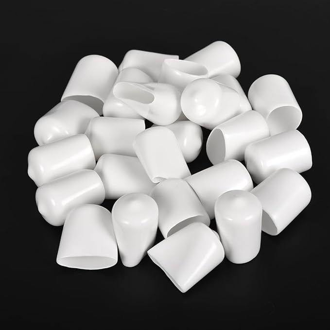 uxcell 20pcs Rubber End Caps 15mm ID Vinyl Round End Cap Cover Screw Thread - Image 4