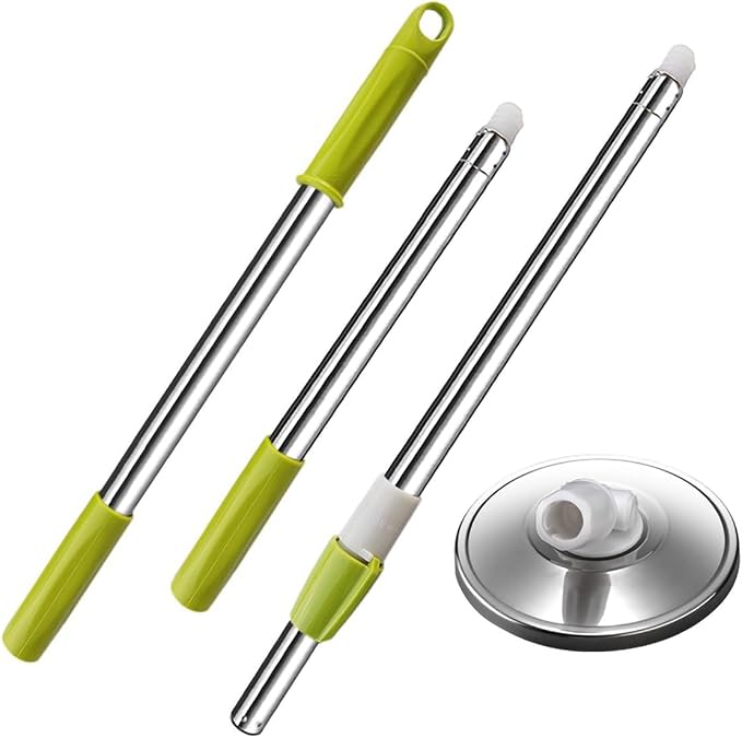 Extended Spin Mop Replacement Mop Handle, Upgraded 60-inch 360 Degrees Rotating by Midremer