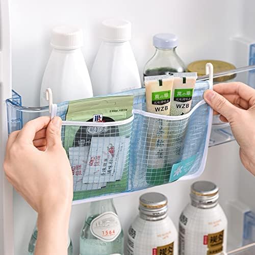 3PCS Refrigerator Door Organizer Set, Fridge Hanging Mesh Bag - Image 6