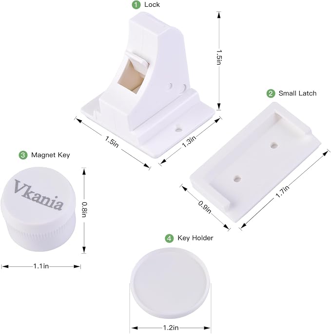 32 Pack Vkania Magnetic Cabinet Locks Baby Proofing - Image 8