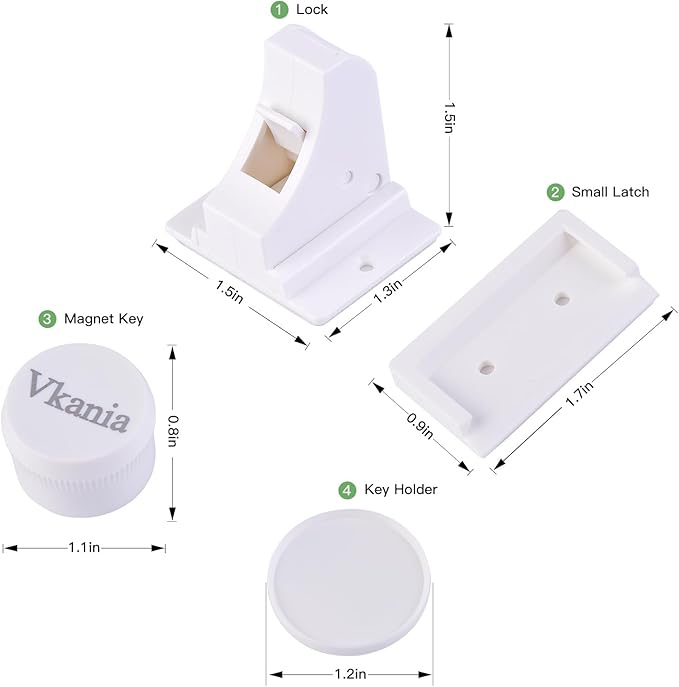 20 Pack Vkania Magnetic Cabinet Locks Baby Proofing - Image 2