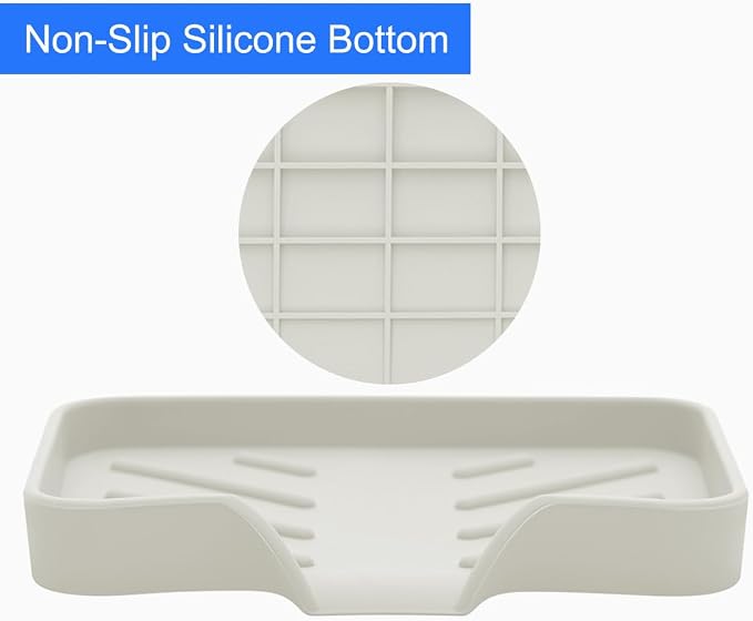 Sponge Holder with Drain Spout, Silicone Sponge Tray - Image 7