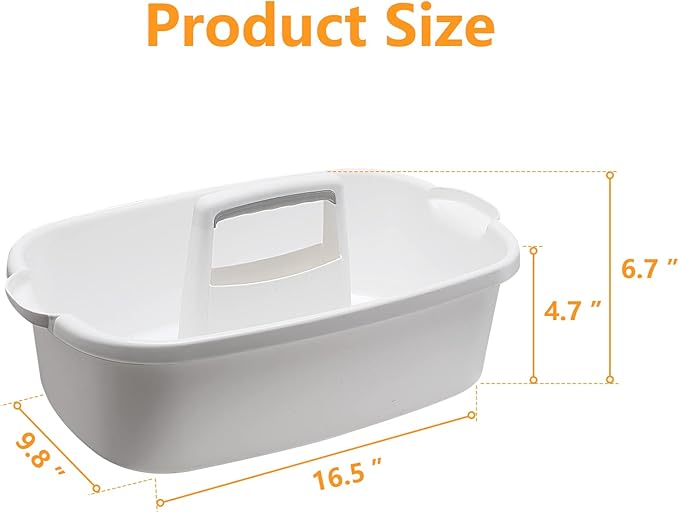 2 Pack Multi-Purpose Plastic Cleaning Caddy - Image 2