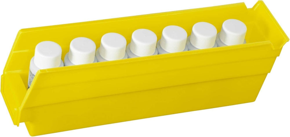 Akro-Mils 30110 Heavy Duty Plastic Shelf Bins, 12"x 3"x 4", Ye...