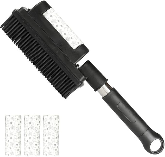Rubber Pet Hair Removal Brush Lint & Hair Removal Cat Dog Hair Remover Brush by throw