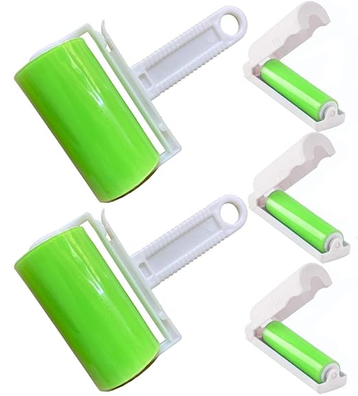 Sticky Travel Lint Roller 5 Pack, Reusable Washable Lint Roller Portable by MUEDRT