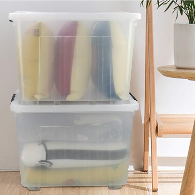70 L Clear Plastic Large Storage Box - Image 6