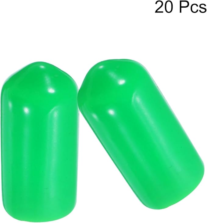 uxcell 20pcs Rubber End Caps 9mm ID Vinyl PVC Round Tube Bolt Cap Cover Screw - Image 2
