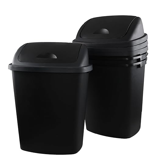 18 Gallon Large Plastic Kitchen Trash Can by Eagrye
