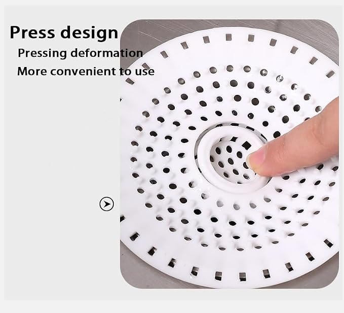 Drain Hair Catcher, Silicone Bathtub Drain Protector 2 Packs - Image 3