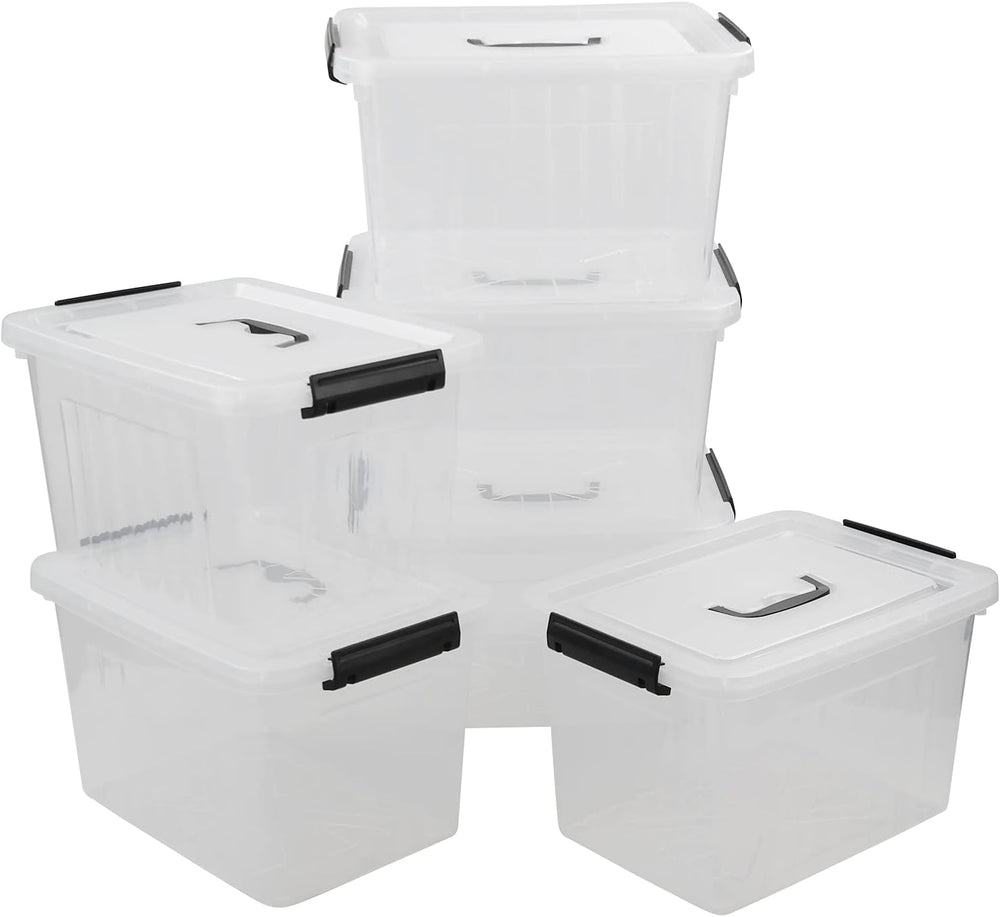 Zopnny 12 Quart Storage Latch Bins