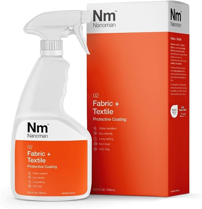 Nanoman Fabric & Textile Protector Spray | Invisible, Waterproof, by Nanoman