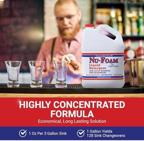 Nu-Foam Liquid Detergent for Bar Glassware - Image 9