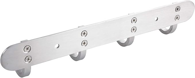 Coat Hook Rack Brushed Nickel 10.6-Inch Coat&Towel Hook Rail Wall Mounted - Image 7