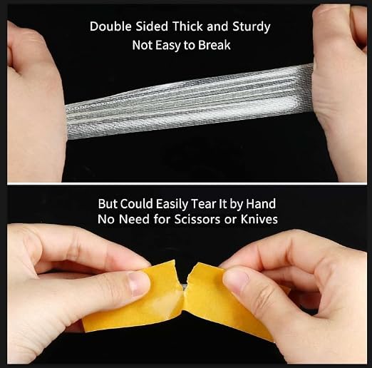 2Pack Double Sided Tape Heavy Duty, 3.2inx33FT Universal High Tack Strong Wall - Image 3
